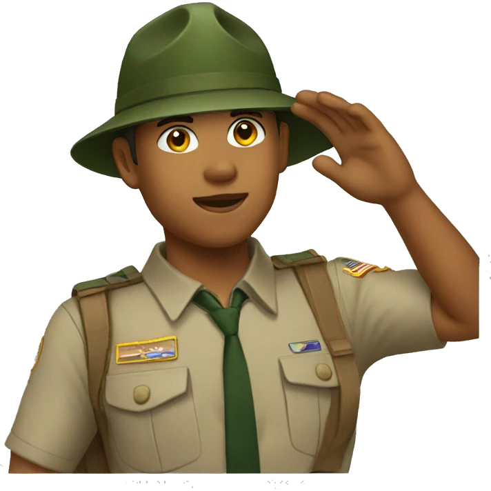 salute scout emoji