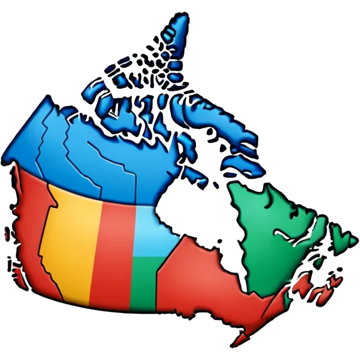 candian geoghrapgical perimeter all one colour emoji