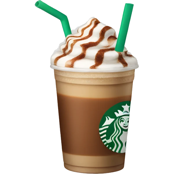 Cute Starbucks ice coffee for Christmas  emoji