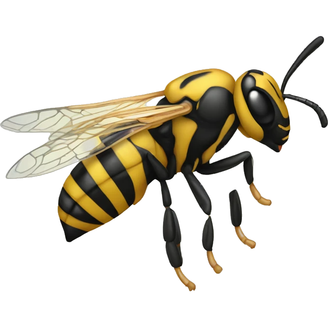 Yellow jacket insect emoji