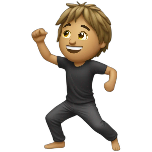 Michou qui fait un dab emoji