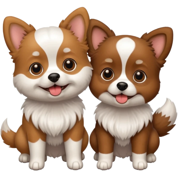 2 Small Dogs foot emoji   emoji