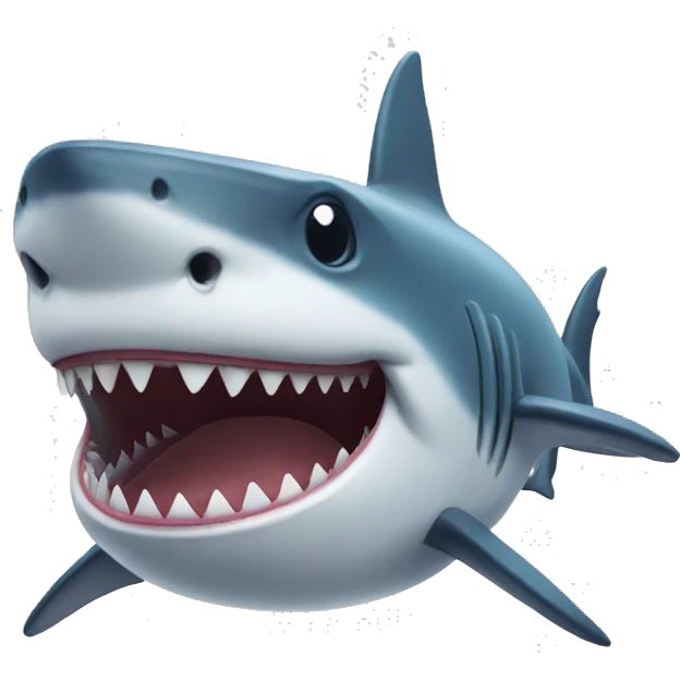 Shark smiling emoji