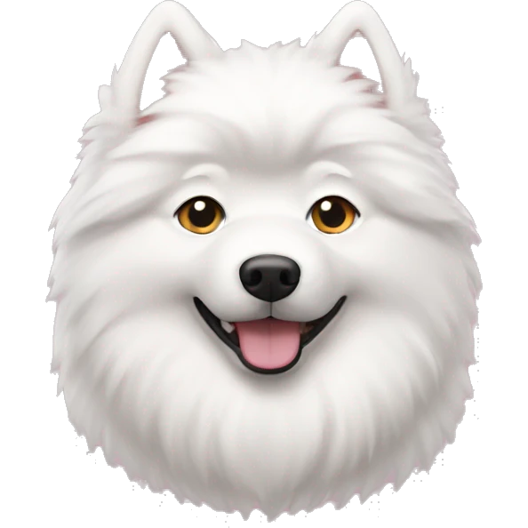 Pink Samoyed  emoji