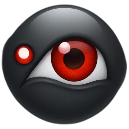 red eyes emoji