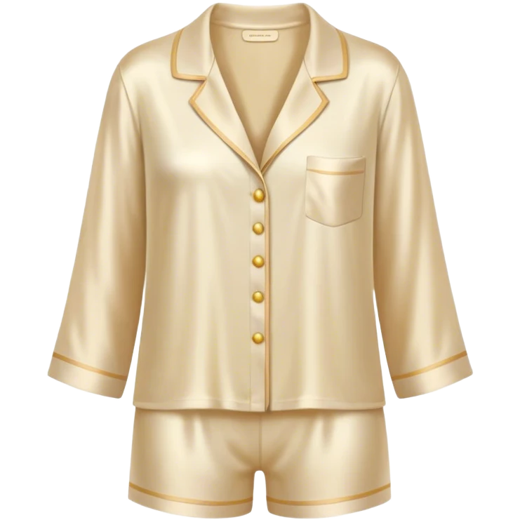 Silk beige pastel pajamas  emoji