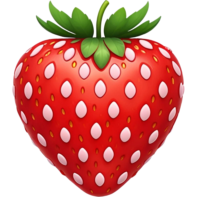A strawberry with cartoony hearts in it emoji