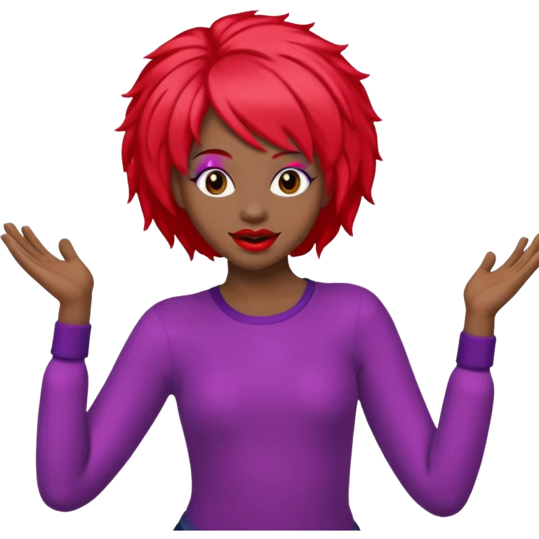 black dancing clown emoji