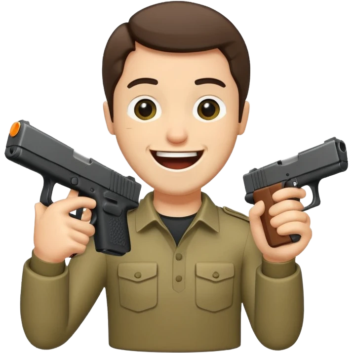 the meme on tik tok „ glockkk it“ emoji