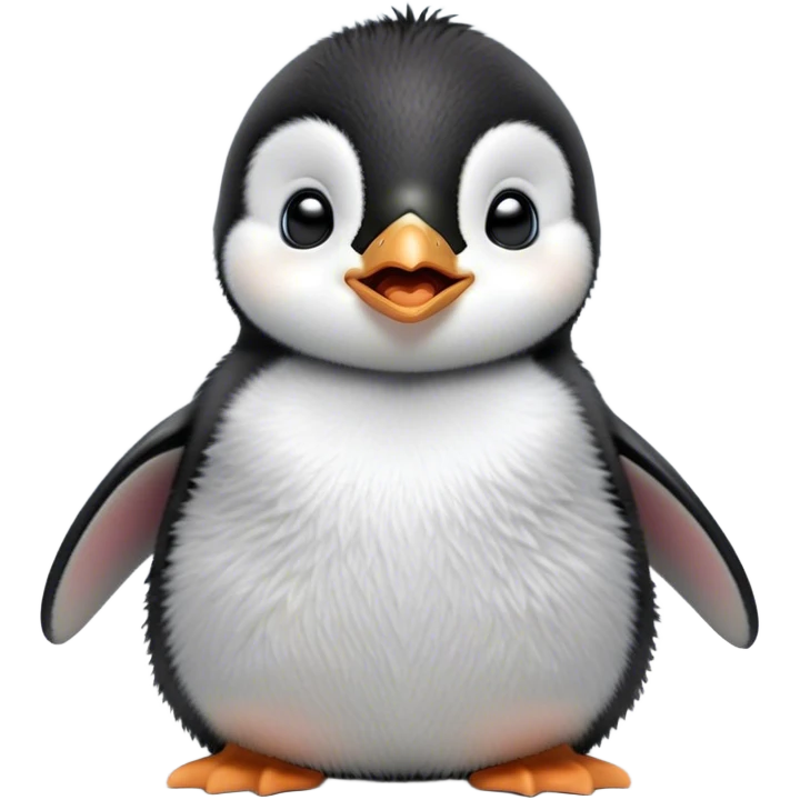 Cinematic Cute Yawning Baby Penguin Portrait Emoji, Head tilted slightly with a dramatic, wide-open yawn, showcasing soft, cuddly feathers and sleepy, half-closed eyes brimming with drowsy contentment, Simplified yet irresistibly adorable features, highly detailed, glowing with a soft, cozy polar glow, high shine, relaxed yet expressive, stylized with a dash of whimsical charm, soft glowing outline, capturing the essence of a drowsy yet affectionate arctic cherub that appears ready to stretch out for a nap! emoji