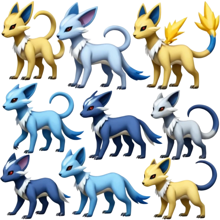 Genet-Absol-Manectric-Electrike-Zeraora-Primagen-fusion-creature  emoji