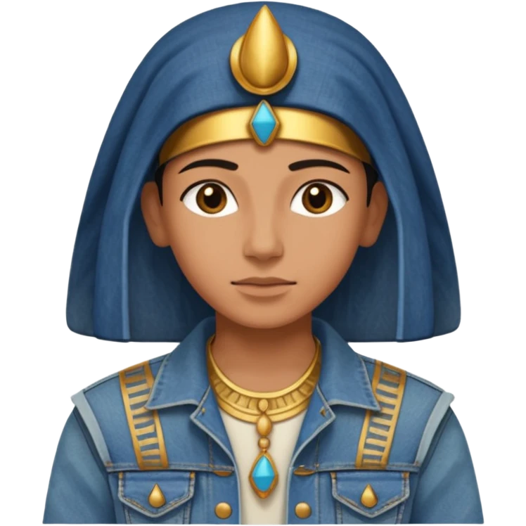 ancient egypt denim jacket emoji