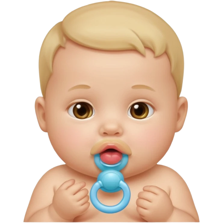 baby with pacifier in mouth emoji