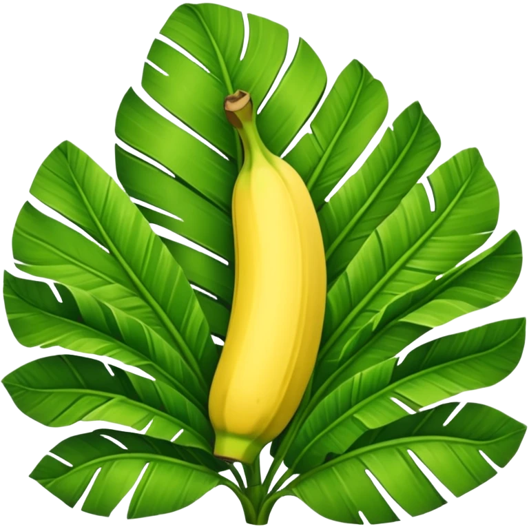 only a single banana leaf emoji