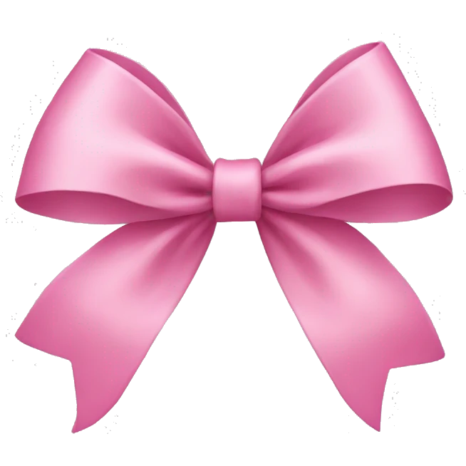 pink bow emoji