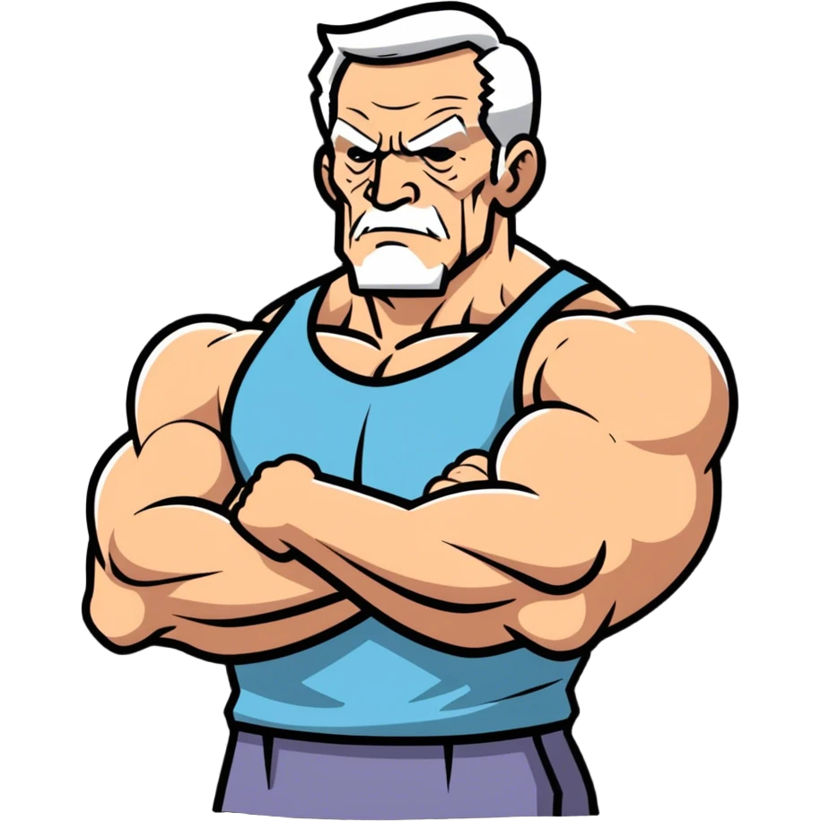old strong man  emoji