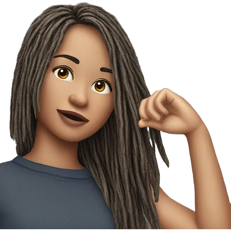 calmly standing alone outside emoji