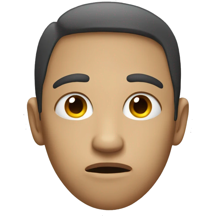 casual eyes with open sad mouth emoji
