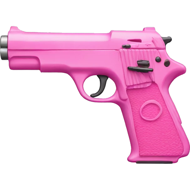 Pink gun emoji