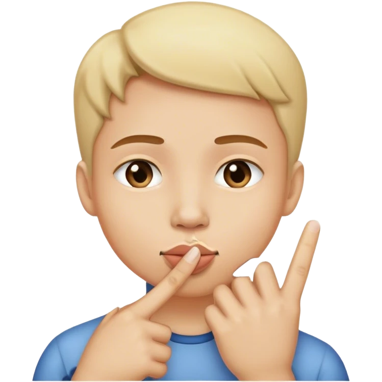 be quiet emoji