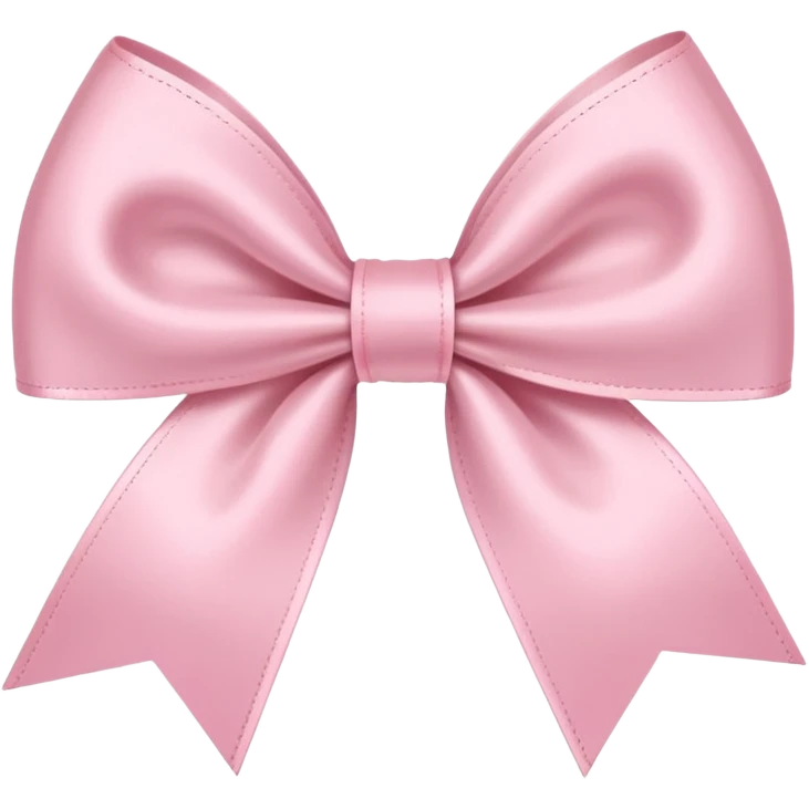 a baby pink thin ribbon bow emoji