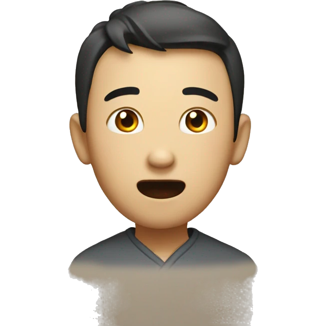 Chinese have a surprised  emoji