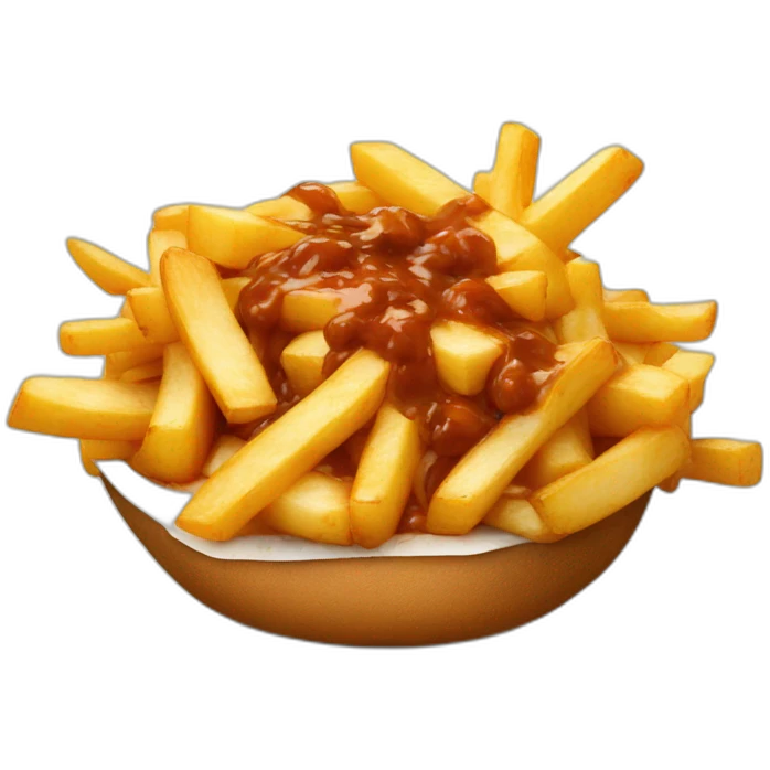 Poutine and potato  emoji