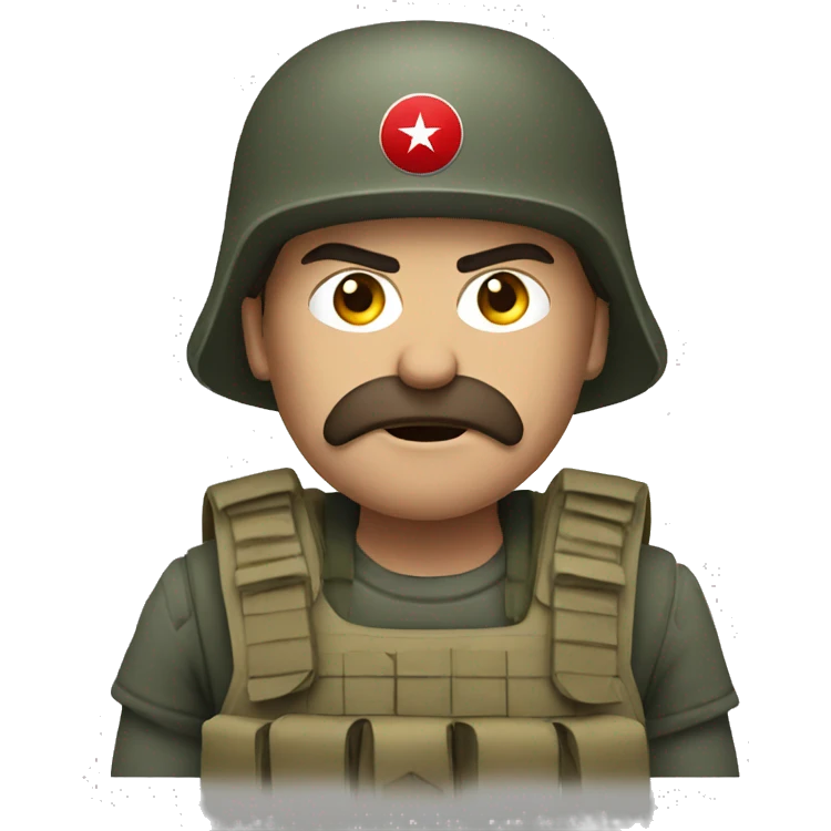 angry Turkish soldier emoji
