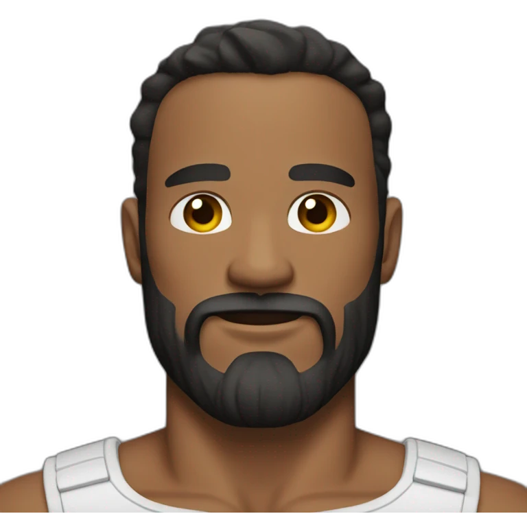 muscular man with beard  emoji