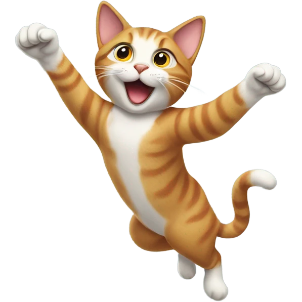 A cat flying  emoji