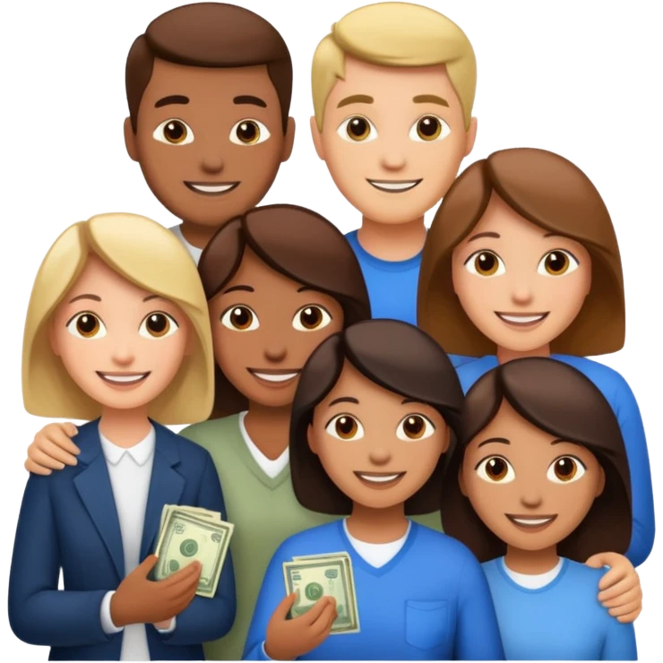 financial aid or sponsorship in dowries, electrical appliances or tuition fees emoji