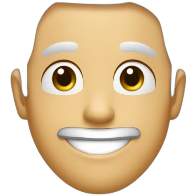 Bel homme blanc brun yeux verts beau sourire joli visage emoji