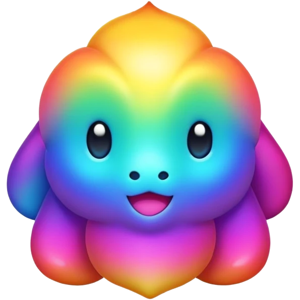 Colorful gradient fakemon-creature  emoji