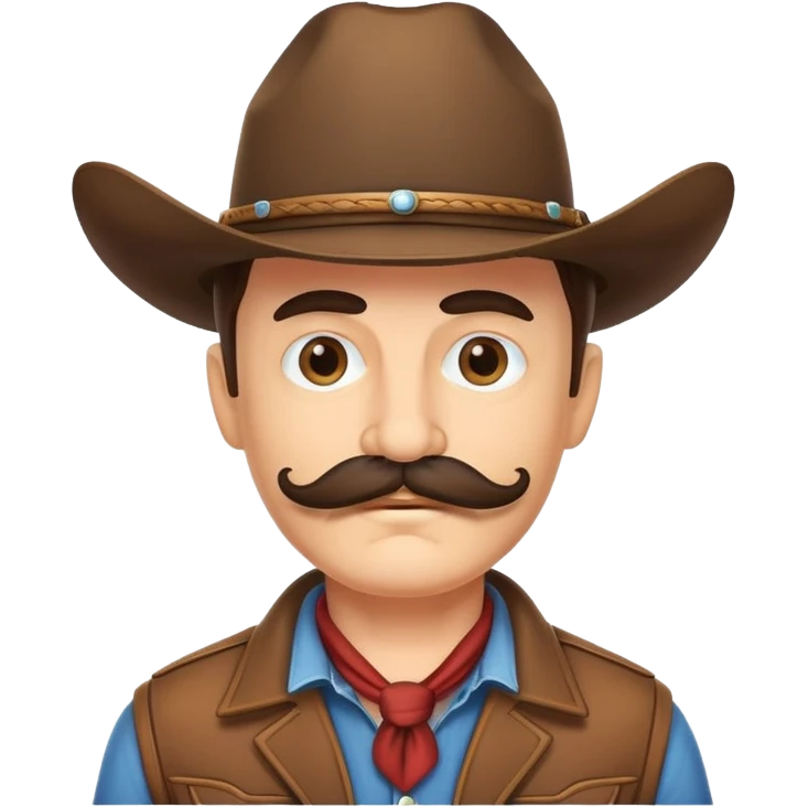 Cowboy with disguise  emoji