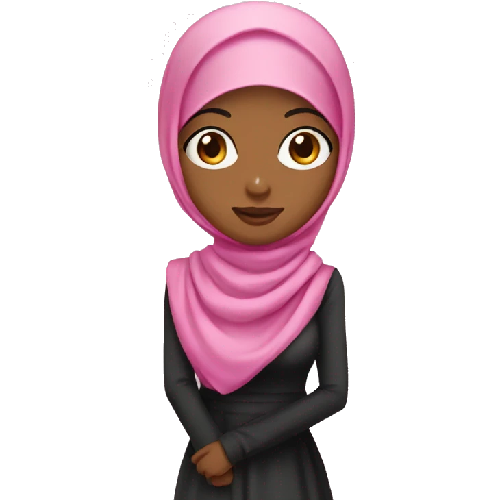 Pink hijab girl emoji