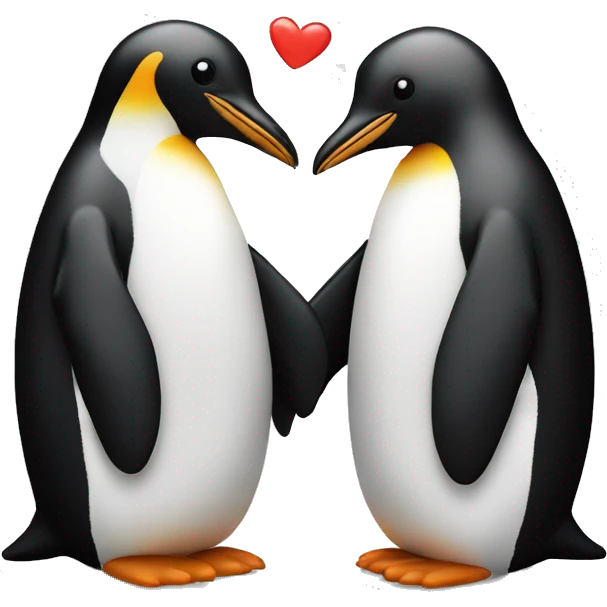 love,couple,pinguin emoji
