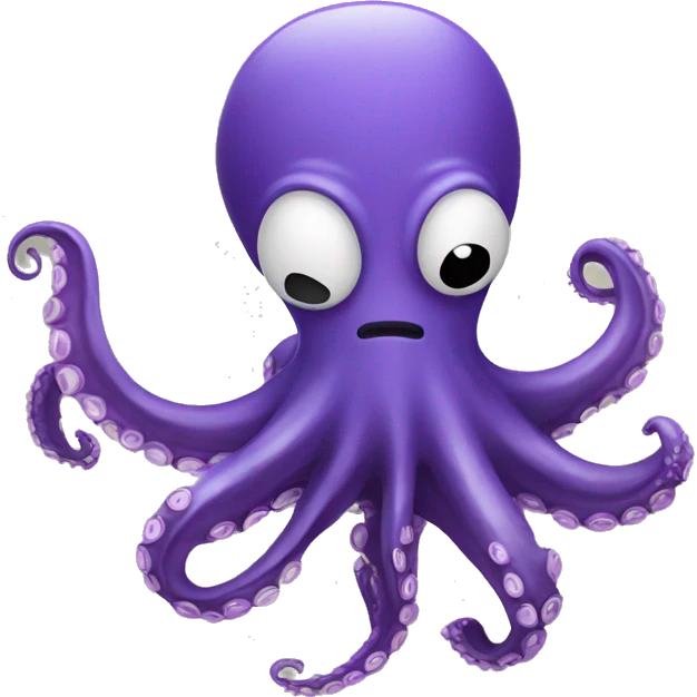 flying octopus holding a vinyl record emoji