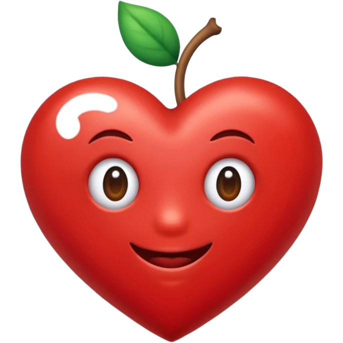 Um laço com coração emoji