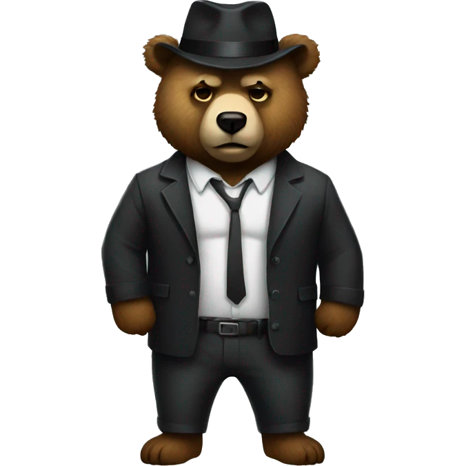 Mafia bear emoji