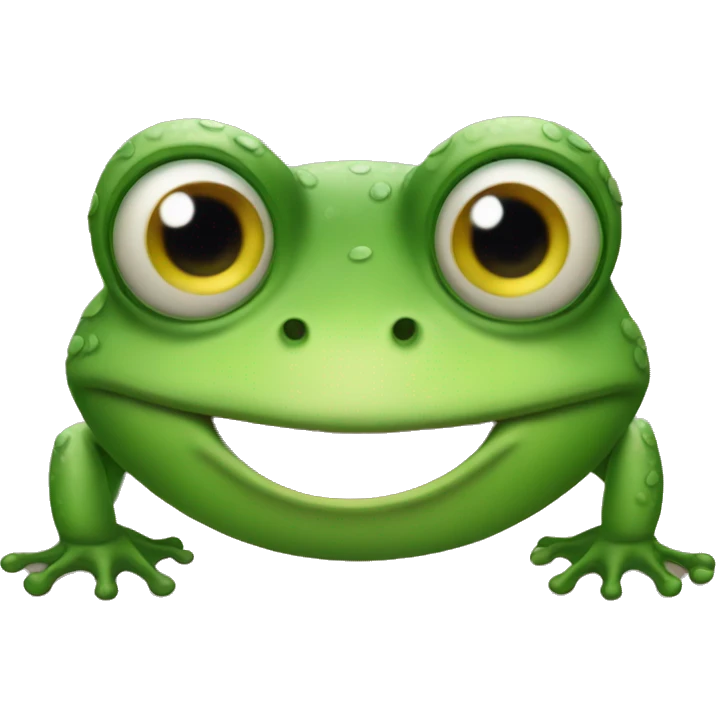 Frog rolling eyes  emoji