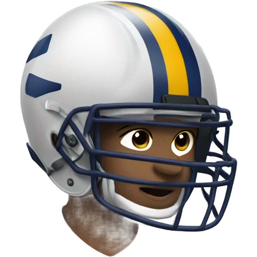 football helmeted boy in sportswear emoji