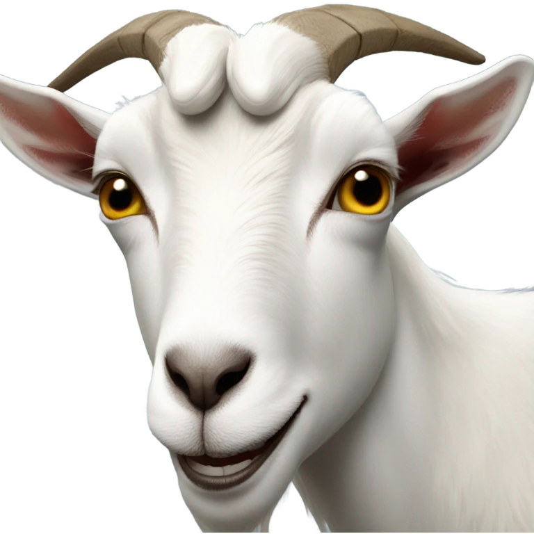 Goat-eyes-teeth-teeth-teeth emoji