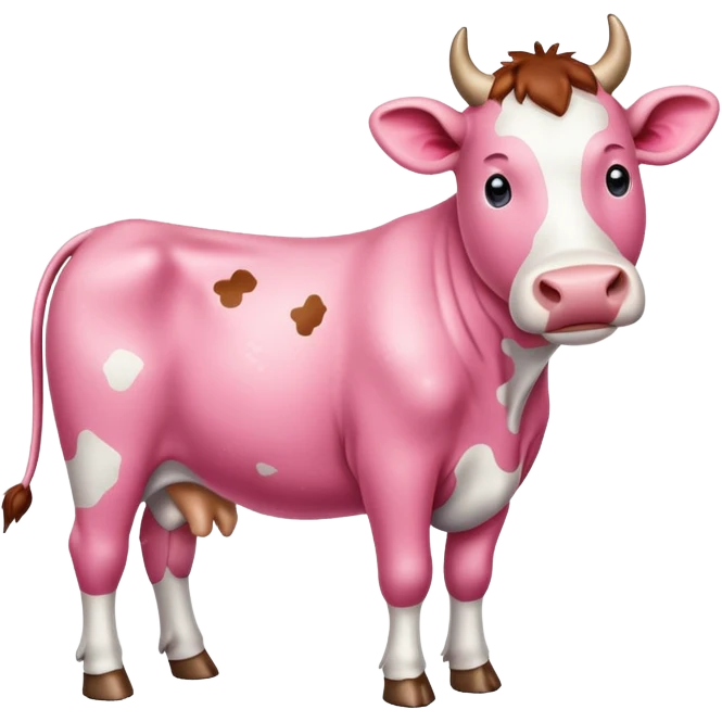 pink cow emoji