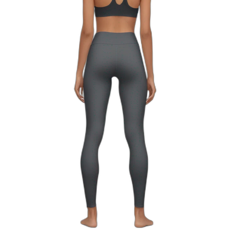 girl yoga pants from back emoji