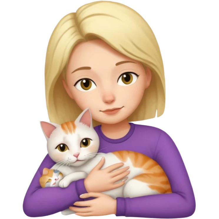 a lesbian and her cat emoji