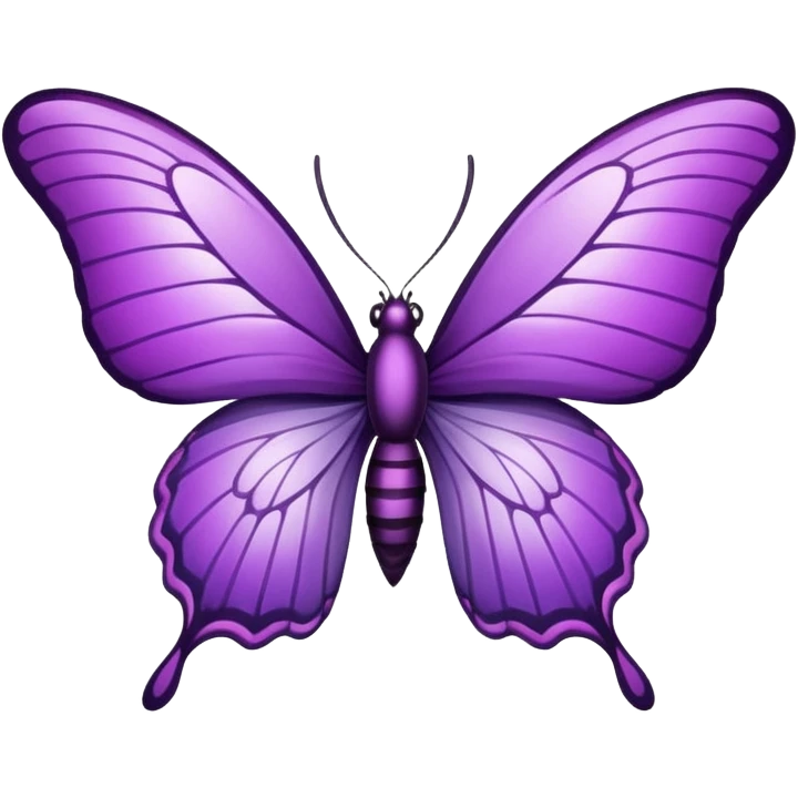Mariposa morada emoji