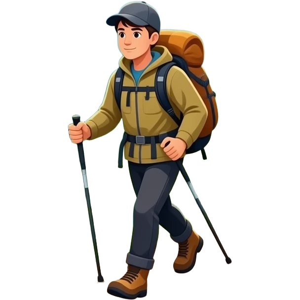 trek through lush forests and villages in Ghorepani emoji