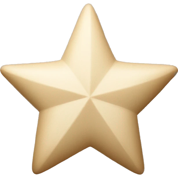 Beige star emoji