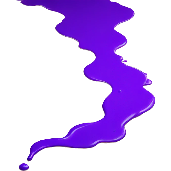 purple paint splashed on the floor emoji