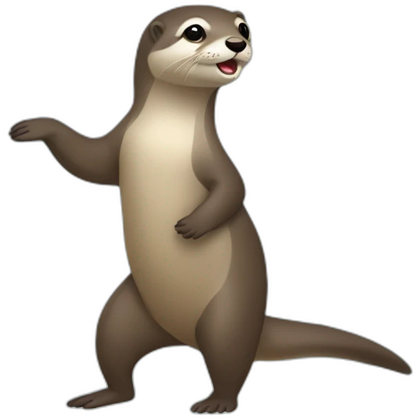 Loutre sur danseuse emoji